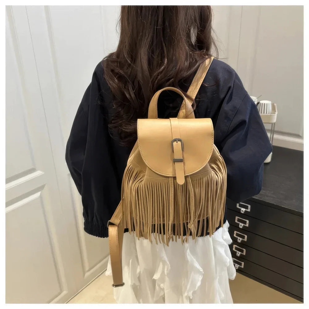 Sac à Dos à Franges Femme